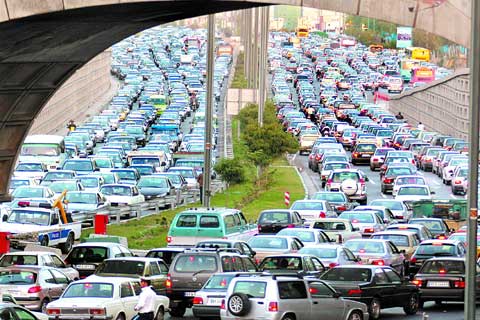 ترافیک تهران - tehran traffic